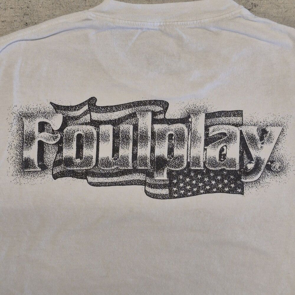 Foulplay White Graphic Tee American Flag FPCO